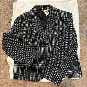 Kim Rogers Black and White Blazer